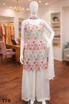 Tanvi By Mrudangi Chinon Silk Readymade Suits Exporters In India